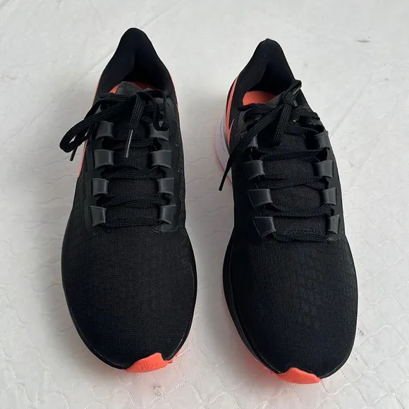 Nike Air Zoom Pegasus 37 black neon orange running sneakers