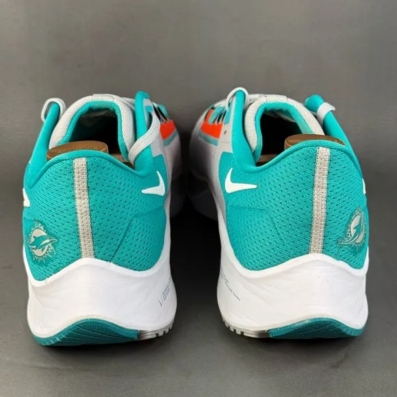 Nike Air Zoom Pegasus 38 Miami Dolphins athletic sneaker shoes men’s size 13