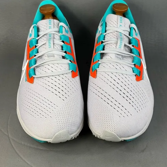 Nike Air Zoom Pegasus 38 Miami Dolphins athletic sneaker shoes men’s size 13