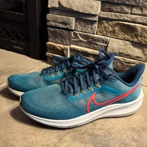 Nike Air Zoom Pegasus 39 Spruce Crimson DH4071-302 Running Sneakers Men's 13