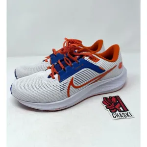 Nike Air Zoom Pegasus 40 Florida Gators Shoes White Orange Sneakers Men's 9 NEW