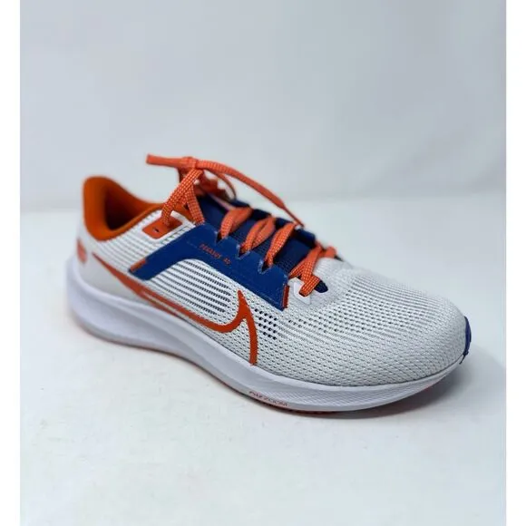 Nike Air Zoom Pegasus 40 Florida Gators Shoes White Orange Sneakers Men's 9 NEW