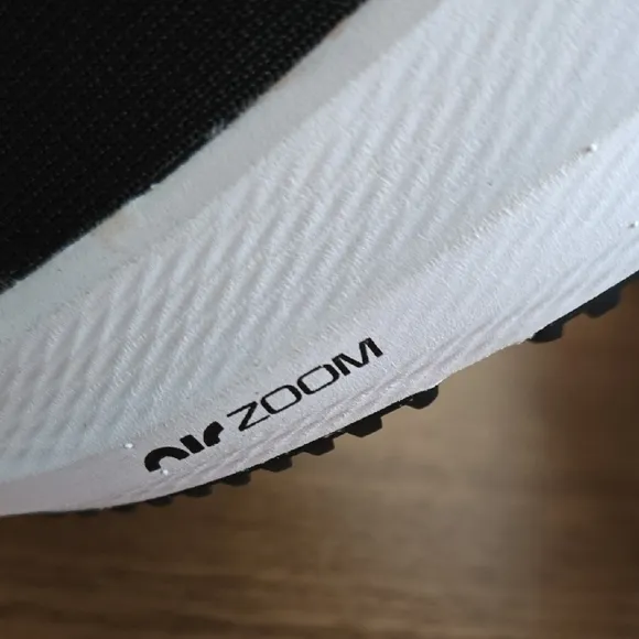 Nike Air Zoom Size 12  Men's Black And White Running Shoes
