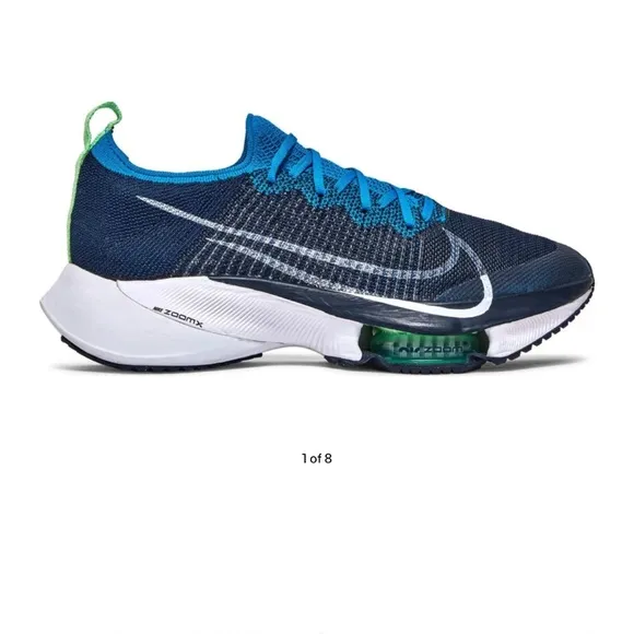Nike Air Zoom Tempo NEXT Flyknit 'Curry Navy'size 5 women/kid athletic shoes