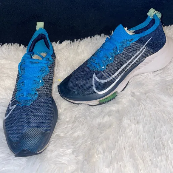 Nike Air Zoom Tempo NEXT Flyknit 'Curry Navy'size 5 women/kid athletic shoes