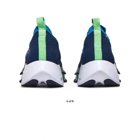 Nike Air Zoom Tempo NEXT Flyknit 'Curry Navy'size 5 women/kid athletic shoes