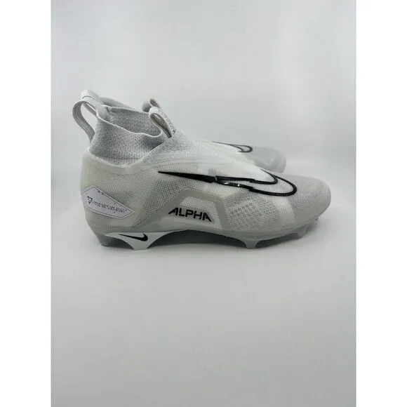 Nike Alpha Menace Elite 3 Football Cleats Mens Size 10 Platinum White CT6648-109