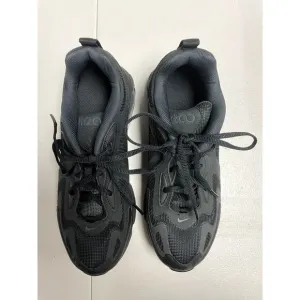 NIKE AT5627-001 Air Max 200 (GS) Triple All Black Running Shoes Unisex Kid's 5Y