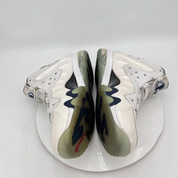 Nike Barkley Foam Posite Max Olympics Men Size 11 588527-100 White Silver Shoes