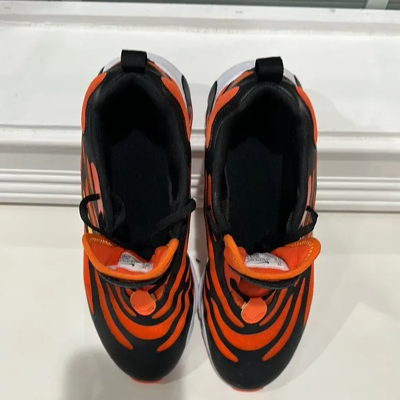 Nike Black and Orange Sneakers with Bold Design