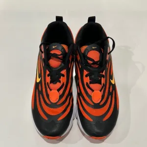 Nike Black and Orange Sneakers with Bold Design