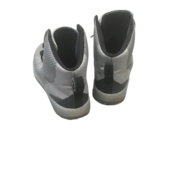 Nike Black/ Metalic/Silver Basketball Pro Stepper Sneakers Shoes 11