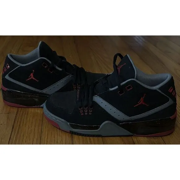 Nike Boys Air Jordan Flight 23 317821-021 Black/Red Basketball Shoes Sneakers‎ 6