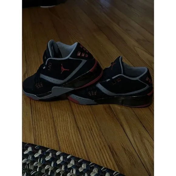 Nike Boys Air Jordan Flight 23 317821-021 Black/Red Basketball Shoes Sneakers‎ 6