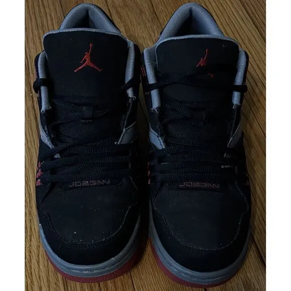 Nike Boys Air Jordan Flight 23 317821-021 Black/Red Basketball Shoes Sneakers‎ 6