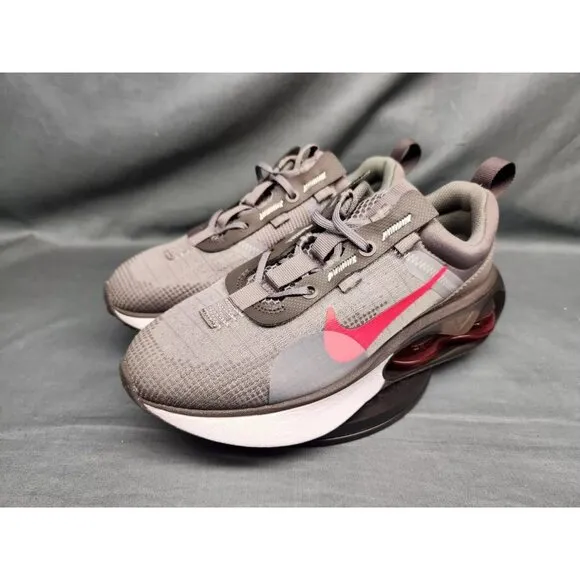 Nike Boys Air Max 2021 (GS) Sneakers Mesh Flat Pewter Red Size 5 NEW NO BOX!