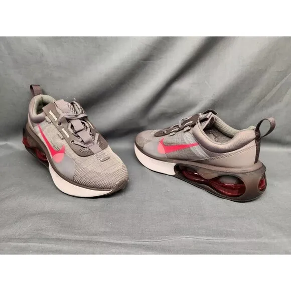 Nike Boys Air Max 2021 (GS) Sneakers Mesh Flat Pewter Red Size 5 NEW NO BOX!