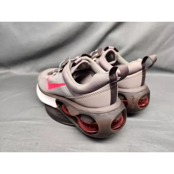 Nike Boys Air Max 2021 (GS) Sneakers Mesh Flat Pewter Red Size 5 NEW NO BOX!