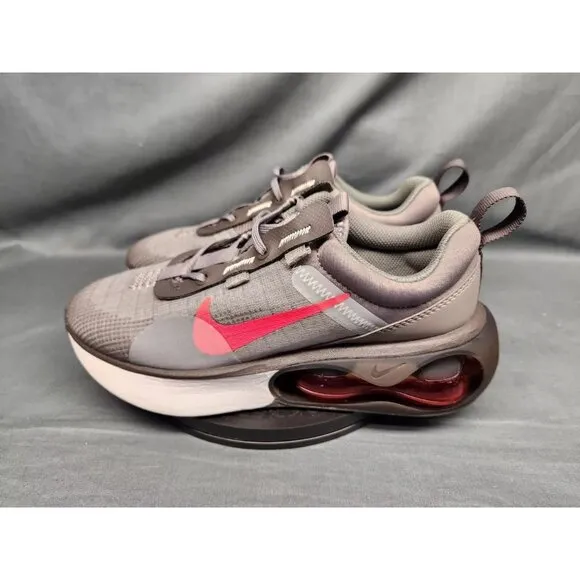 Nike Boys Air Max 2021 (GS) Sneakers Mesh Flat Pewter Red Size 5 NEW NO BOX!