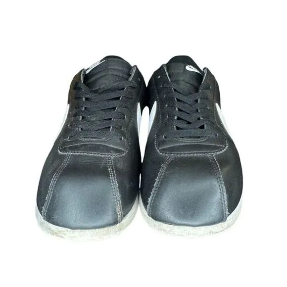 Nike Cortez Men’s Size 13 Black White Sneakers Lace Up Shoes DM4044-001