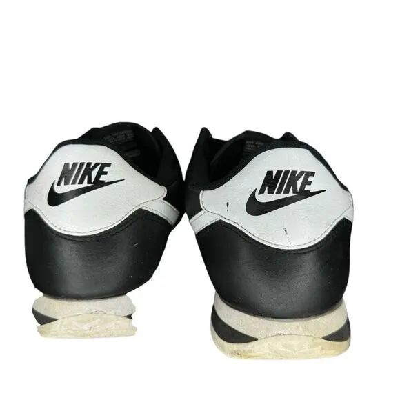 Nike Cortez Men’s Size 13 Black White Sneakers Lace Up Shoes DM4044-001
