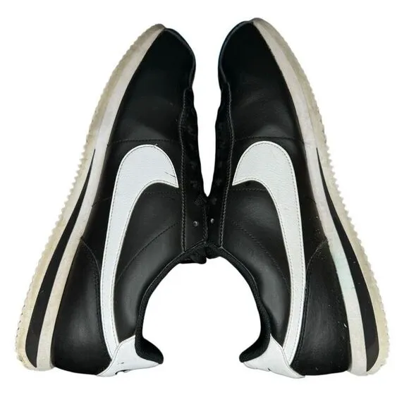 Nike Cortez Men’s Size 13 Black White Sneakers Lace Up Shoes DM4044-001