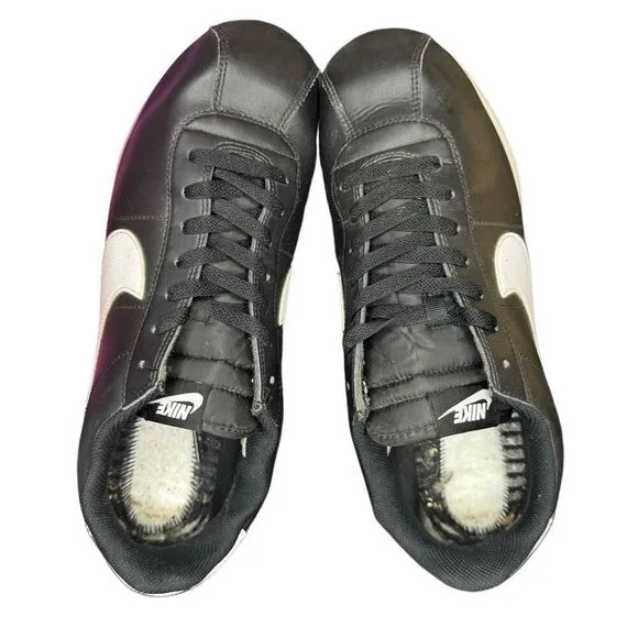 Nike Cortez Men’s Size 13 Black White Sneakers Lace Up Shoes DM4044-001