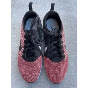 Nike Dual Tone Solar Red Black Racer Women's Running Sneakers Shoe Size 6.5