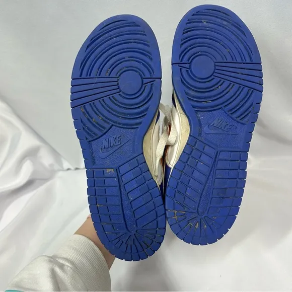 Nike | Dunk Low Knicks Sneakers Blue White Orange Shoes Boys Size 6.5Y