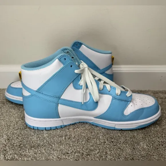Nike Dunk University Blue White Hightop Sneakers Men’s Shoe Size 11