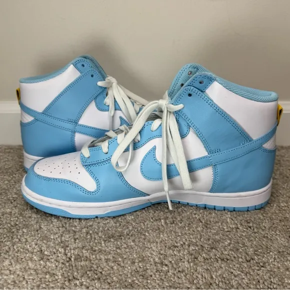 Nike Dunk University Blue White Hightop Sneakers Men’s Shoe Size 11