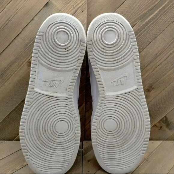 Nike Ebernon‎ Athletic Sneakers Mens Size 10 Triple White Classic Casual Shoes