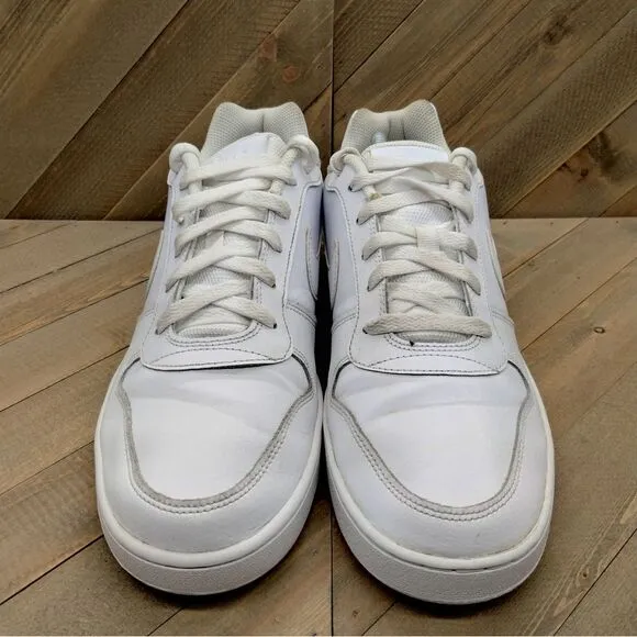 Nike Ebernon‎ Athletic Sneakers Mens Size 10 Triple White Classic Casual Shoes