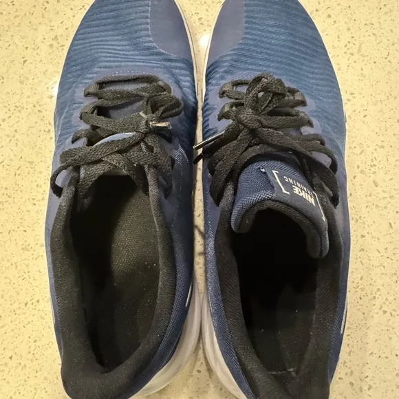 Nike Flex Control 4 Athletic Running Sneakers Size 9 Mens Midnight Navy Black