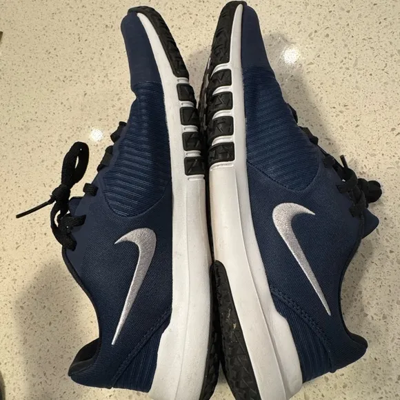 Nike Flex Control 4 Athletic Running Sneakers Size 9 Mens Midnight Navy Black