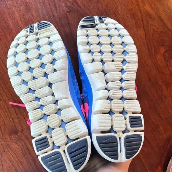 NIKE Flex Girl's Hyper Cobalt Run Running Shoes/Sneakers - Size 6Y