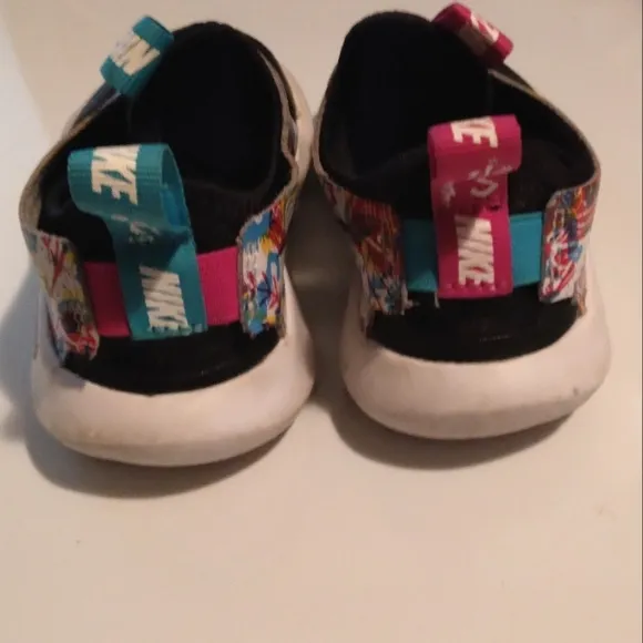 Nike Flexrunner Shoes Child Size 9 Toddler Slip On Pink Blue