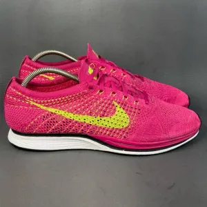Nike Flyknit Racer Fireberry athletic sneaker shoes men’s size 10.5