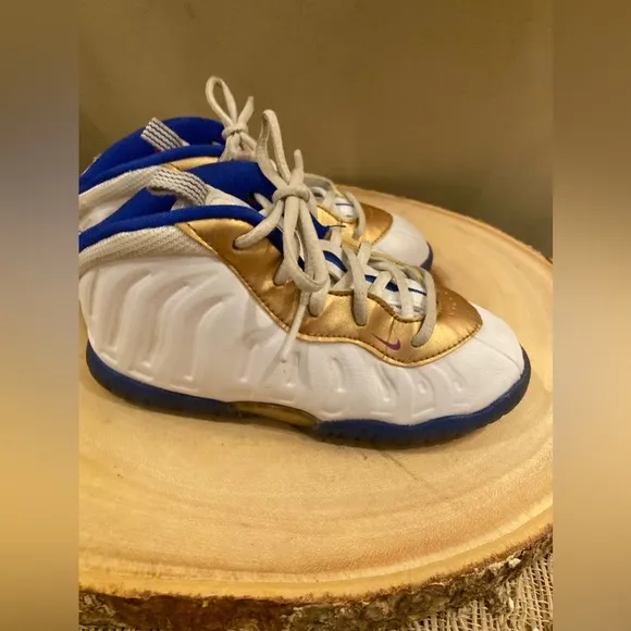 Nike Foamposite Little Posite One Peanut Butter And Jelly Sneakers Sz-10C