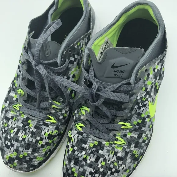 Nike Free 5.0 TR Fit 5 Print Sneakers Women’s 6.5 704695-015 Shoes