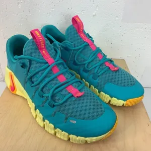 Nike Free Metcon 5 Men's US 10.5 Workout Shoes Aqua Athletic Sneakers DV3949-302