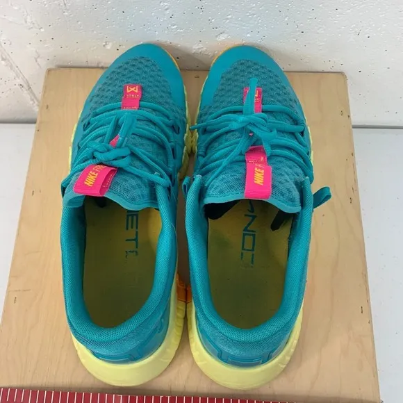 Nike Free Metcon 5 Men's US 10.5 Workout Shoes Aqua Athletic Sneakers DV3949-302