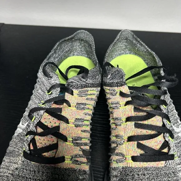 Nike Free Rn Flyknit Shoes Mens Size 14 Grey Running Sneakers 831069-004