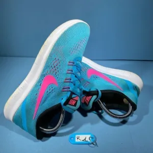 Nike Free RN Women's Size 6,5 Running Blue Pink Shoes Sneakers Style 831509-401