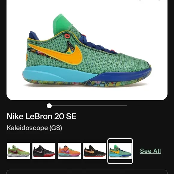 Nike Green and Blue Sneakers Vibrant Design