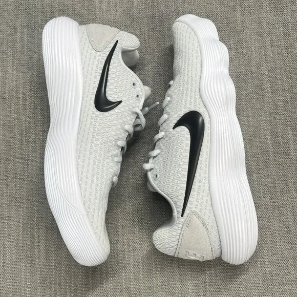 Nike Hyperdunk 2017 Low White Black  Pure Platinum Basketball Shoes Mens Size 9
