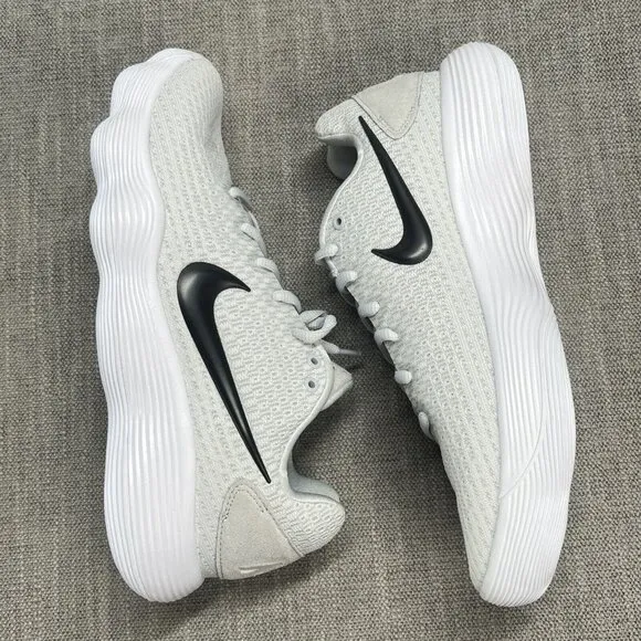 Nike Hyperdunk 2017 Low White Black  Pure Platinum Basketball Shoes Mens Size 9