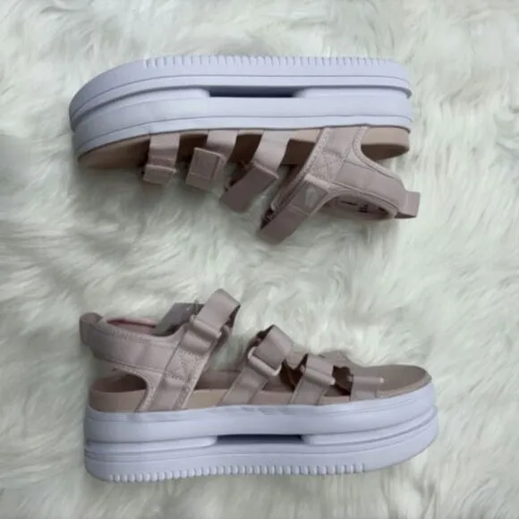 Nike Icon Classic Low Womens Casual Sandal Shoes Pink DH0224-600 VNDS Sz 10