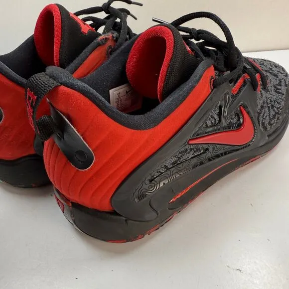 Nike KD 15 Sneakers Mens Size 9 Black University Red Kevin Durant React Shoes