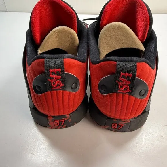 Nike KD 15 Sneakers Mens Size 9 Black University Red Kevin Durant React Shoes